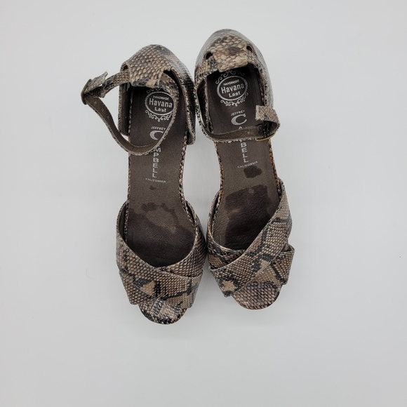 Carmen Platform Leather Sandals Jeffrey Campbell 9 - Picture 10 of 13